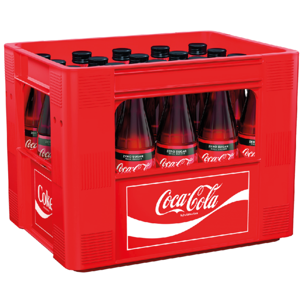 Coca Cola Zero 20x0,5 ltr. Glas Mehrwegkiste - Getraenke Roennfeldt